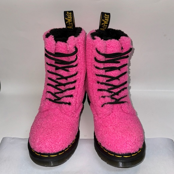 Dr. Martens Air Wair 1460 Pascal Boots Clash Pink 27822682 Womens Size 7 - Picture 2 of 10